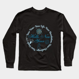 Hello New Year Long Sleeve T-Shirt